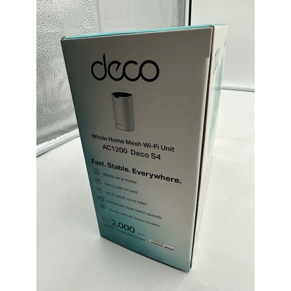 TP-Link Deco S4 Whole Home Mesh WiFi System Up to 2,000 Sq. ft. Coverage White - Picture 8 of 11